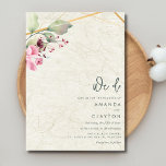 Wir machen Hochzeit Einladung<br><div class="desc">Feiern Sie Ihre Liebe mit unserer eleganten "We Do"-Einladung zur Hochzeit. Mit einem Imitat gerecycelt Papierdesign mit einem einfachen botanischen Blumenmotiv verbindet diese Einladung natürlichen Charme mit raffiniertem Stil. Merkmale: Botanisches Blumendesign: Ein zartes botanisches Blumengesteck schmückt das Top der Einladung und fügt Ihrer Hochzeitsankündigung eine Touch der Schönheit und Eleganz...</div>