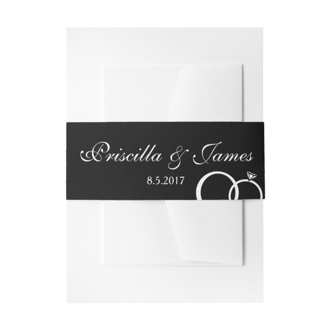 Wir machen Hochzeit Einladungsbanderole (Vorderseite Beispiel)