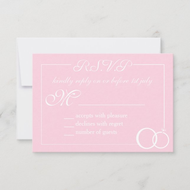 Wir machen Hochzeit RSVP Karte (Vorderseite)