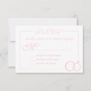 Wir machen Hochzeit RSVP Karte