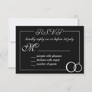Wir machen Hochzeit RSVP Karte