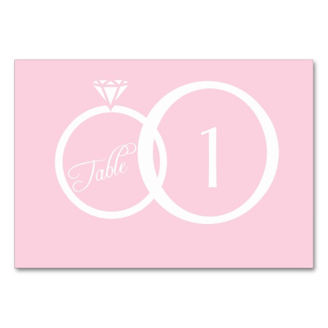 Wir machen Hochzeit Tischnummer (Vorderseite)