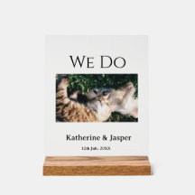 Wir machen Hochzeit Verlobung Haustier Name Foto D