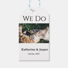 Wir machen Hochzeit Verlobung Haustier Name Foto D Geschenkanhänger