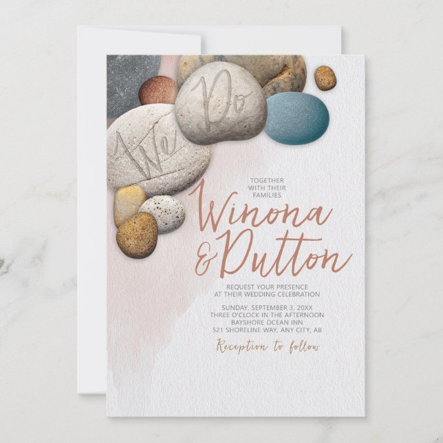 Wir machen Hochzeitseinladung Einladung (Vorderseite)