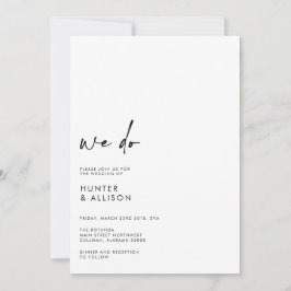 Wir machen Hochzeitseinladung Einladung