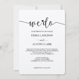 Wir machen Hochzeitseinladung - Kraft Einladung