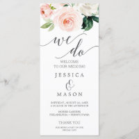 Wir machen Hochzeitsprogramme, die Blüten erlösche