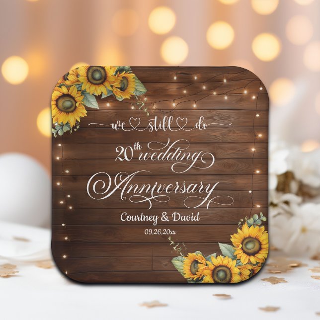 Wir machen immer noch die 20. Wedding Anniversary  Pappteller (Von Creator hochgeladen)