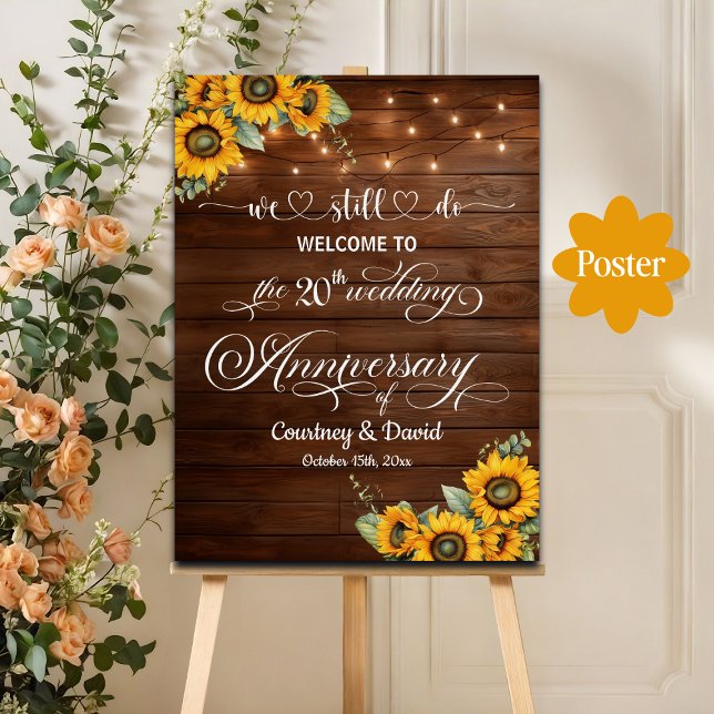 Wir machen immer noch die 20. Wedding Anniversary  Poster (Von Creator hochgeladen)