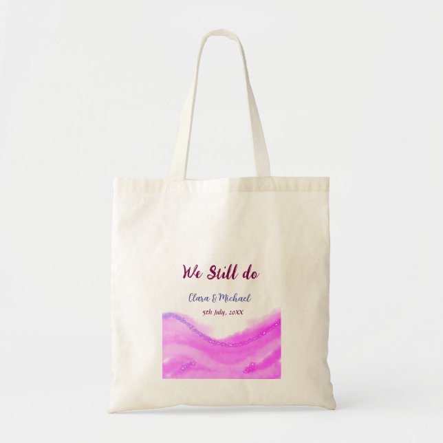 Wir machen immer noch rosa lila Aquarellfarben Gli Tragetasche (Vorne)