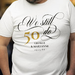Wir machen immer noch Wirbles Drehbuch zum 50. Hoc Tri-Blend Shirt<br><div class="desc">Elegant Wir machen noch immer 50. Hochzeitstag T - Shirt mit einem Wirblen Skript, die Anzahl der Jahre, die Sie verheiratet waren, und Ihre Namen und Hochzeitstag. Wir tun noch T - Shirt, um Ihren Hochzeitstag zu feiern und unsere Gelübde zu erneuern. Wir machen immer noch 50 Jahre Jubiläum T...</div>