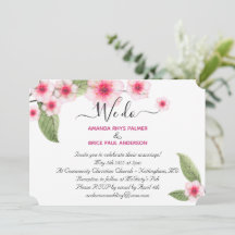 Wir machen Kirschblütenhochzeit