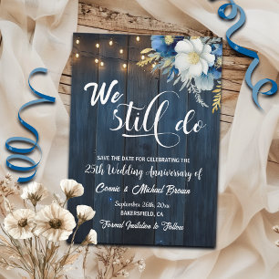 Wir machen noch 25. Wedding Anniversary String Lig Save The Date