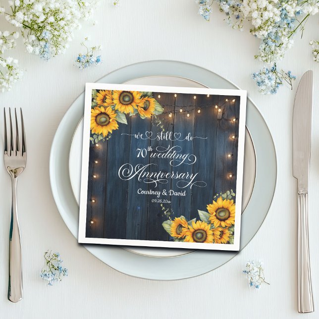 Wir machen noch 70 Jahre Weihnachtssaitenlichter Serviette (Von Creator hochgeladen)