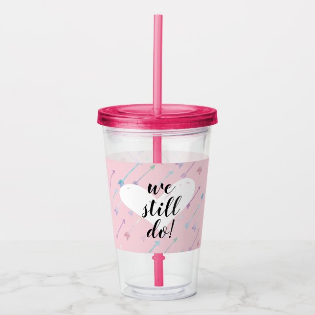 Wir machen noch Acrylic Tumbler Acryltrinkbecher (Vorderseite)