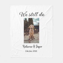 Wir machen noch Ehepaar Foto Name Datum sim Fleecedecke