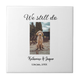 Wir machen noch Ehepaar Foto Name Datum sim Fliese