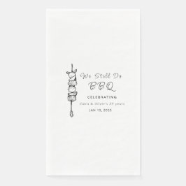 Wir machen noch GRILLEN Hinterhof Party Hochzeitst Serviette