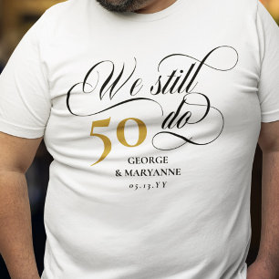 Wir machen noch immer Swirly Schriftzug zum 50. Ho Tri-Blend Shirt