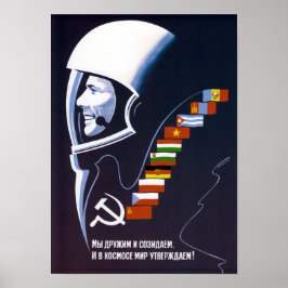 Wir machen Raum für immer Friedlich - sowjetisch Poster