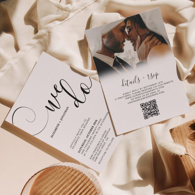 Wir machen Skript Foto Budget Hochzeit QR Code UAw Einladung (Von Creator hochgeladen)