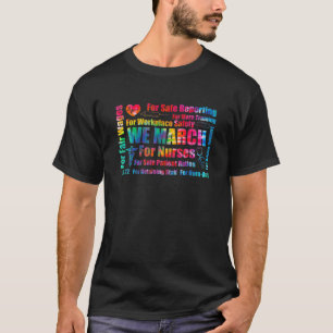 Wir März für Krankenschwestern 2022 Krankenschwest T-Shirt