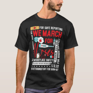 Wir März für Krankenschwestern und Krankenschweste T-Shirt