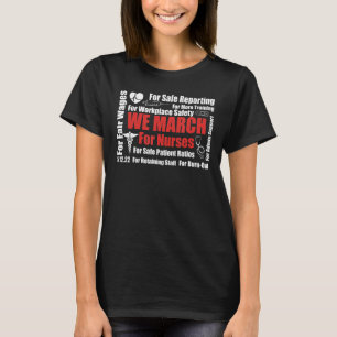 Wir März für Krankenschwestern und März für Kranke T-Shirt