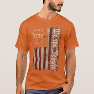 Wir Menschen 1776 Shirt amerikanische Flagge 4. Ju