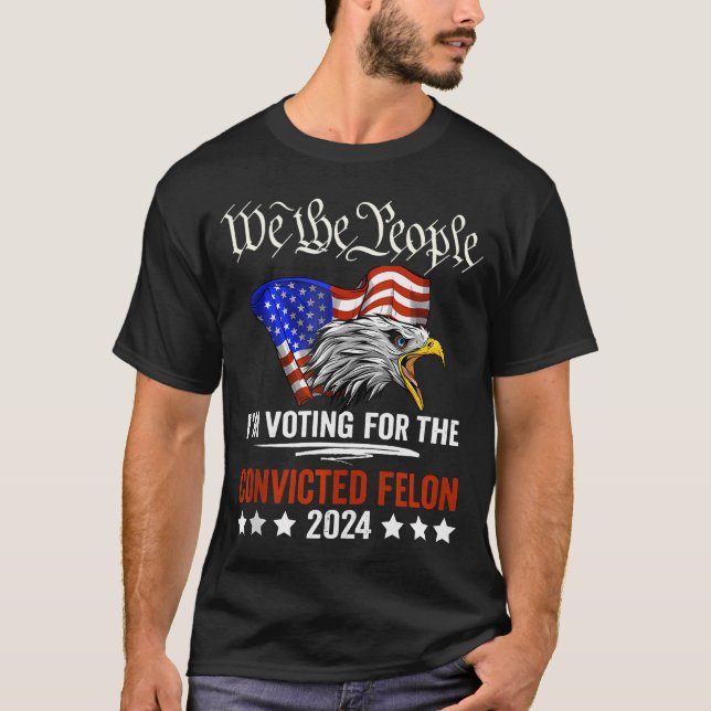 Wir Menschen 2024 Ich stimme für die Verurteilung T-Shirt (Vorderseite)