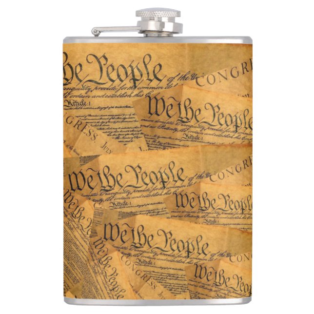 Wir Menschen Flachmann (Vorderseite)