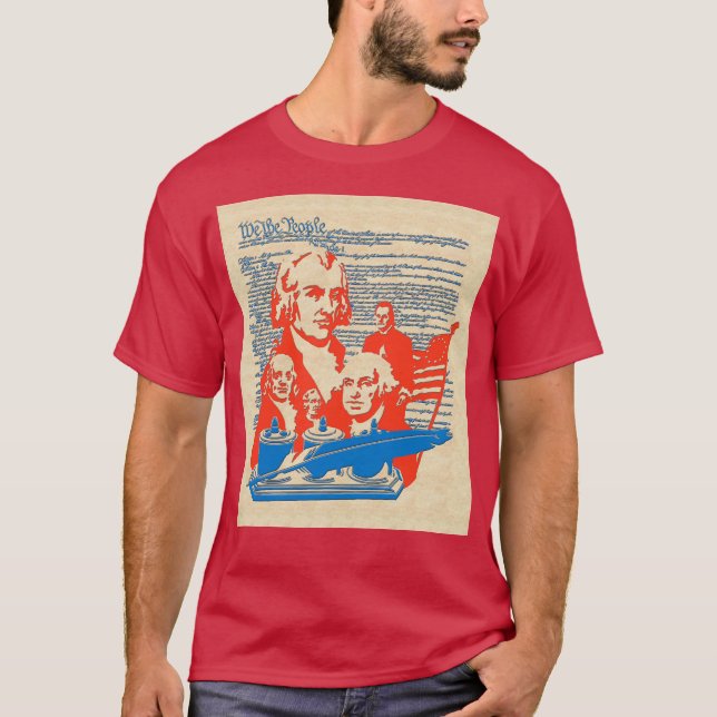 Wir Menschen... Historische amerikanische Zahlen T-Shirt (Vorderseite)