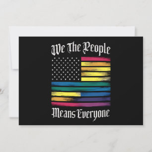 Wir Menschen meinen alle LGBT-Gay Pride Einladung