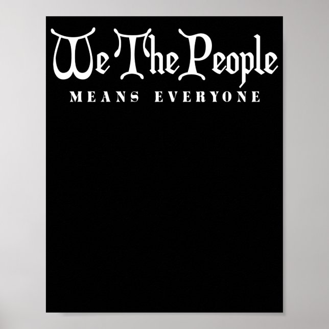 Wir Menschen meinen alle Poster (Vorne)