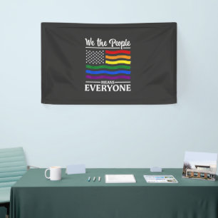 Wir Menschen meinen jeden Monat LGBTQ-Stolz Banner