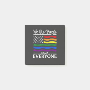 Wir Menschen meinen jeden Monat LGBTQ-Stolz Post-it Klebezettel