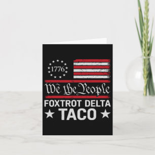 Wir Menschen Taco Foxtrot Delta Taco Karte