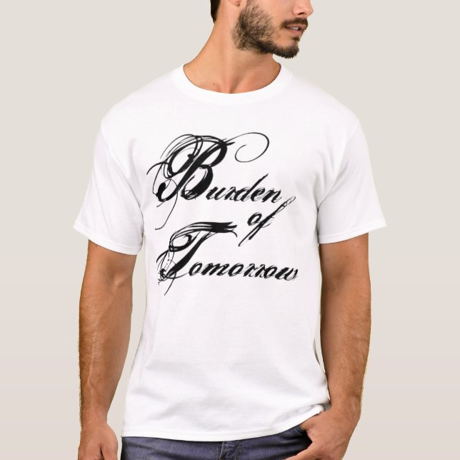 Wir mögen unseren Rand-geraden T - Shirt (Vorderseite)