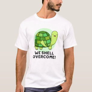 Wir Muschel überwinden den lustigen Tortoise Pun T-Shirt