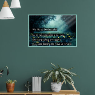 Wir müssen dankbar sein poster