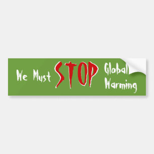 Wir müssen globalen Erwärmungs-Autoaufkleber Autoaufkleber