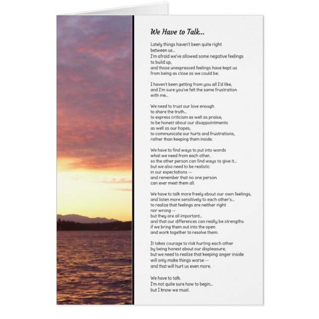 Wir müssen reden... Beziehungen (Vorne)