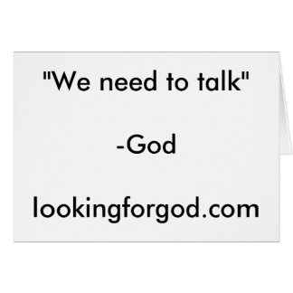 Wir müssen sprechen