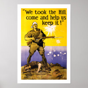 Wir nahmen den Hügel (Grenze) Poster