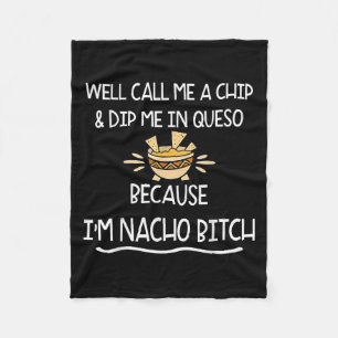 Wir nennen mich Chip und tauchen mich in Queso ein Fleecedecke