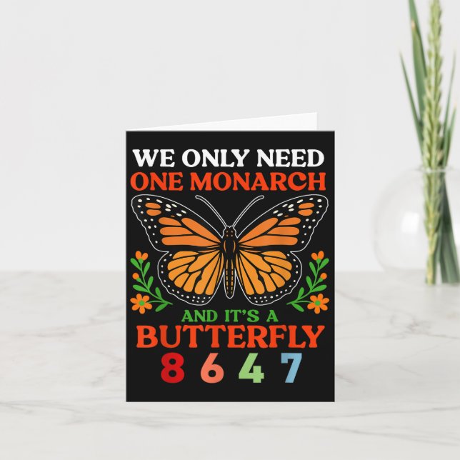 Wir nur einen Monarchen und seinen Schmetterling 8 Karte (Vorderseite)