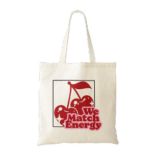 Wir passen Energy Cherry Print-Tragetasche an Tragetasche