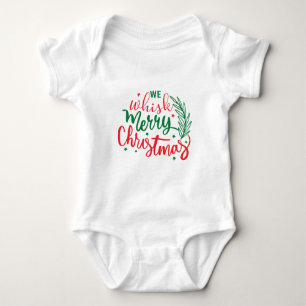 Wir pfeifen frohe Weihnachten Baby Strampler
