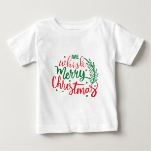 Wir pfeifen frohe Weihnachten Baby T-shirt